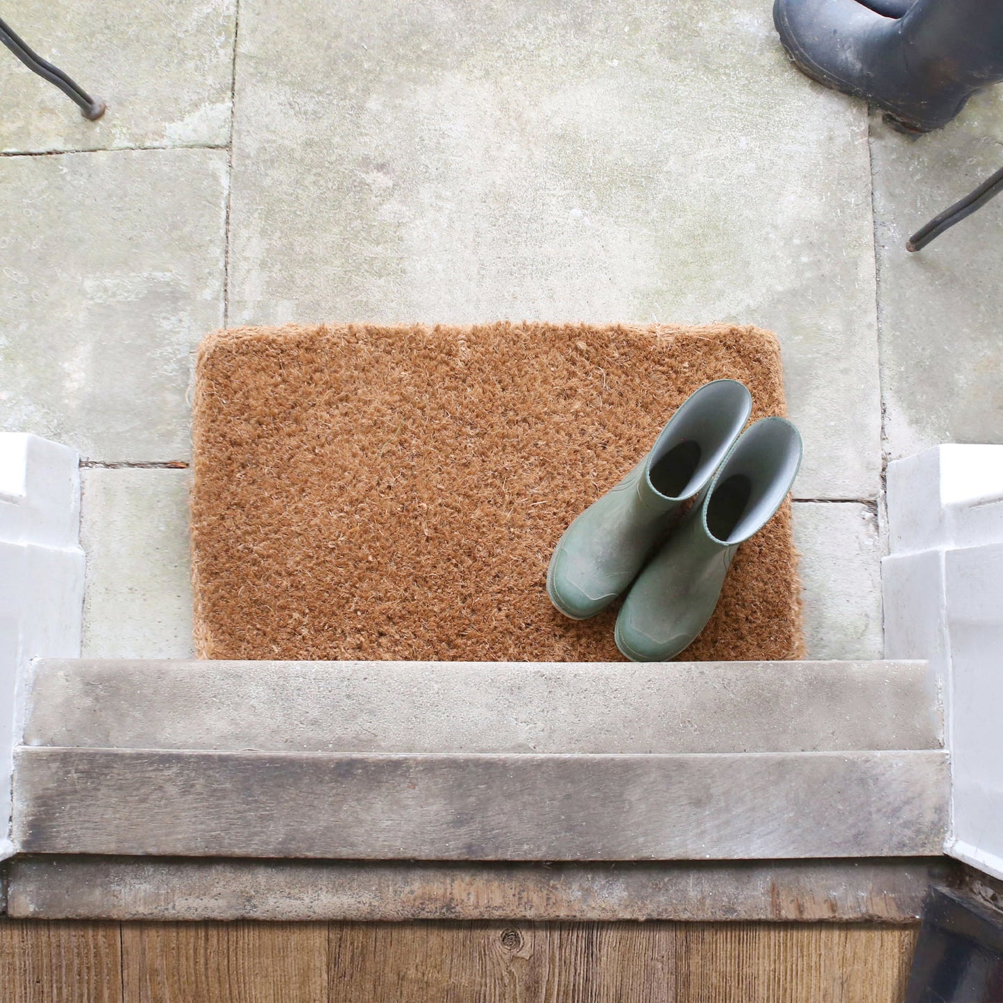 Premium Handmade Coir Door Mats - Pack of Two