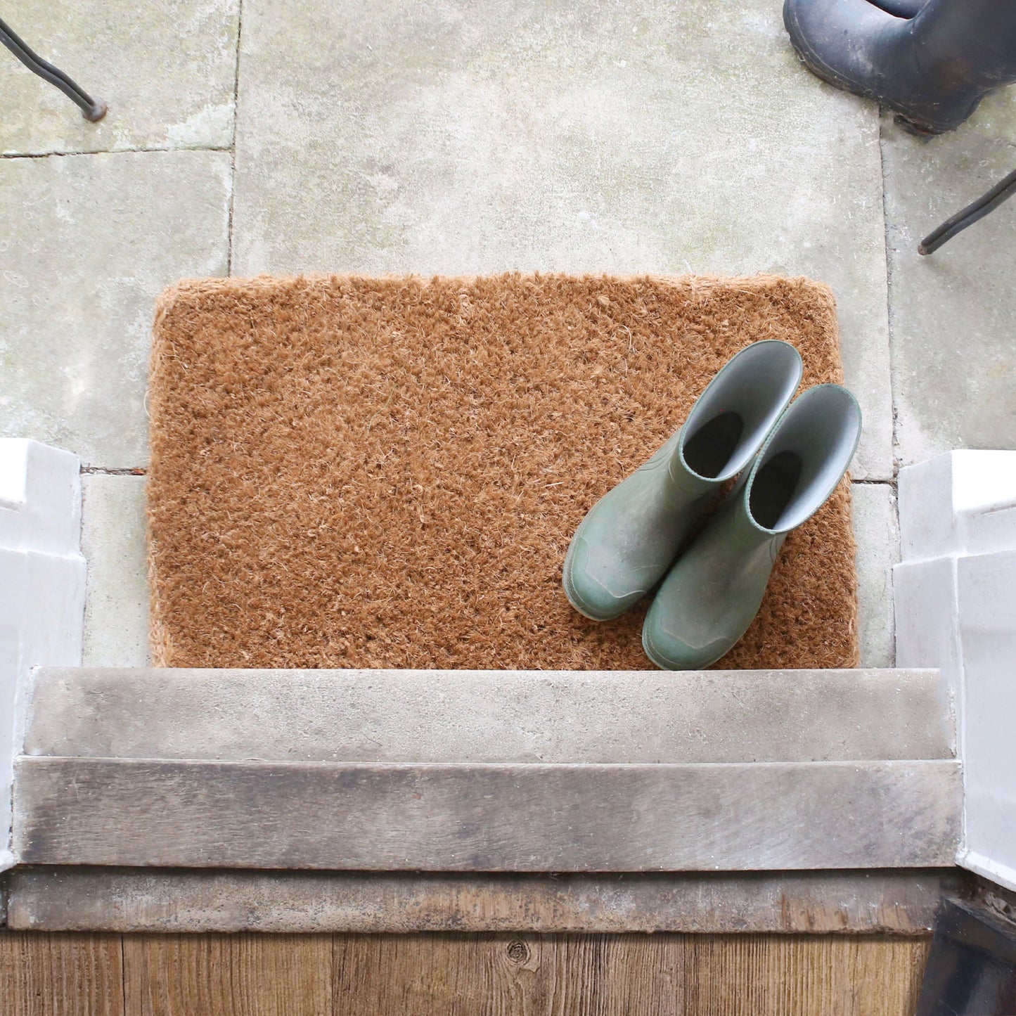 Premium Handmade Coir Door Mats - Pack of Two