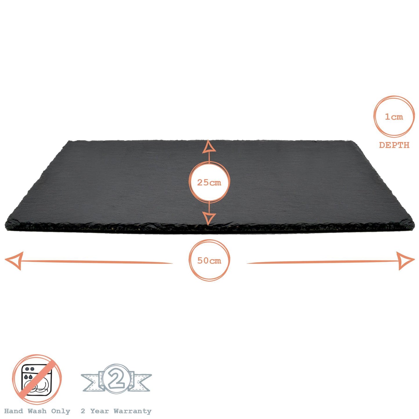 13pc Black Round Slate Placemats Set