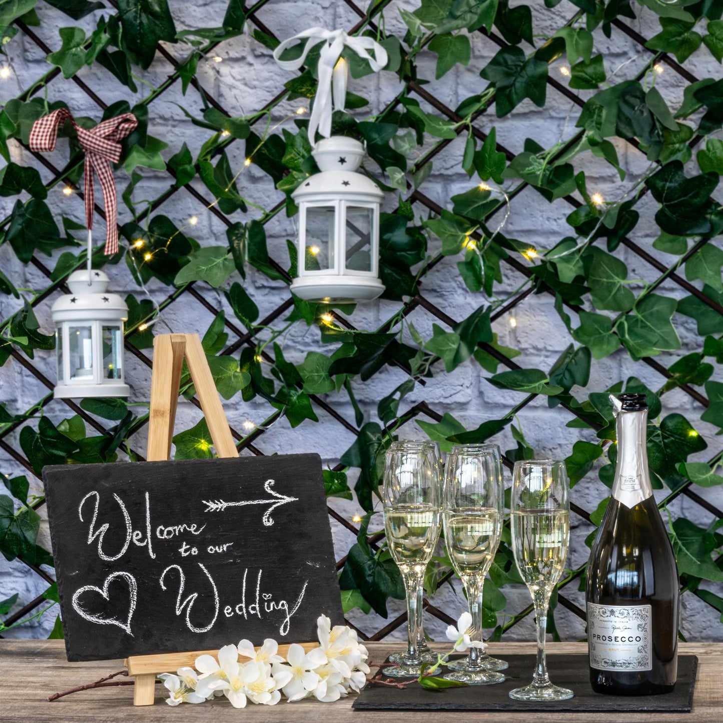 13pc Black Square Slate Placemats Set