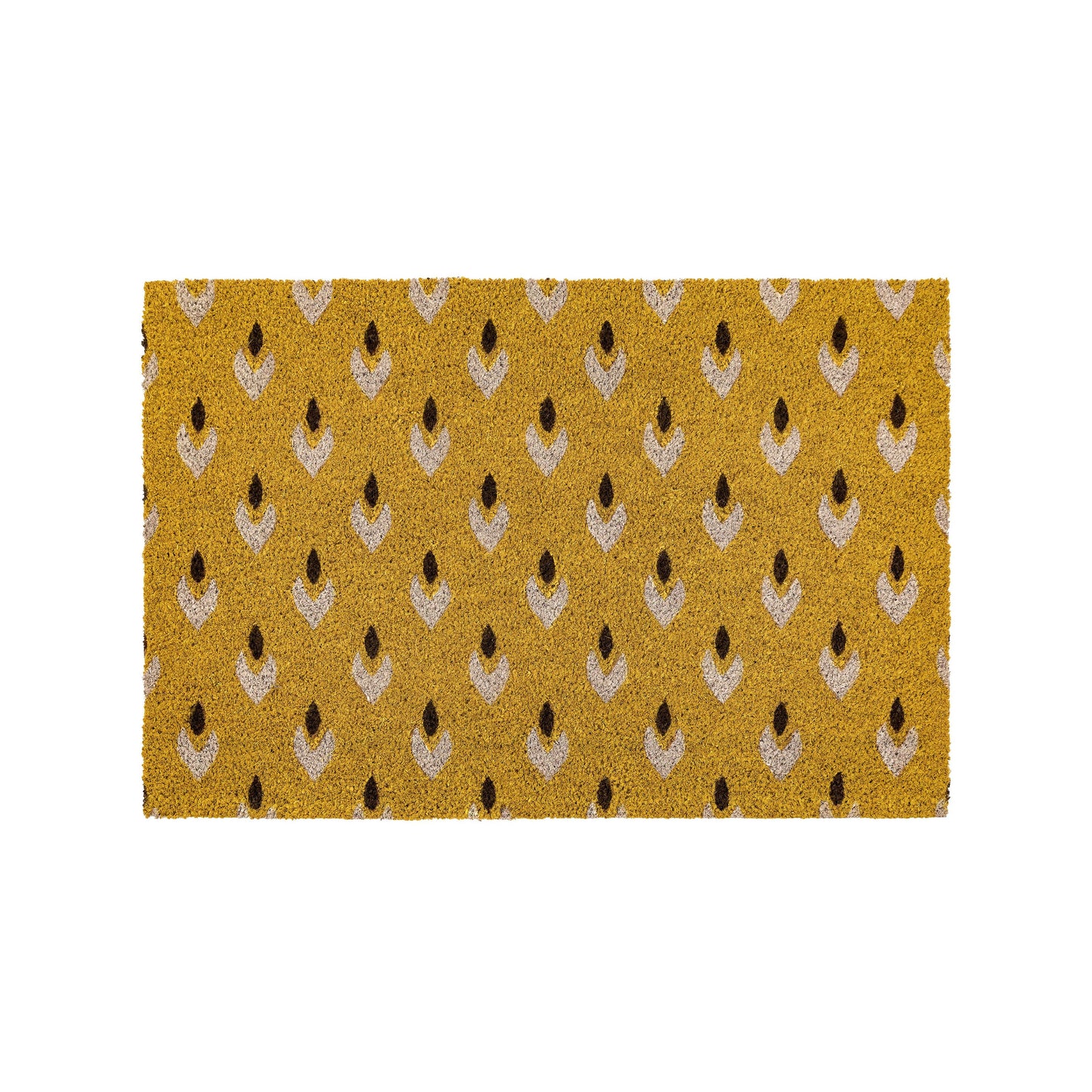 Ikat Coir Doormat | Ochre | 90cm