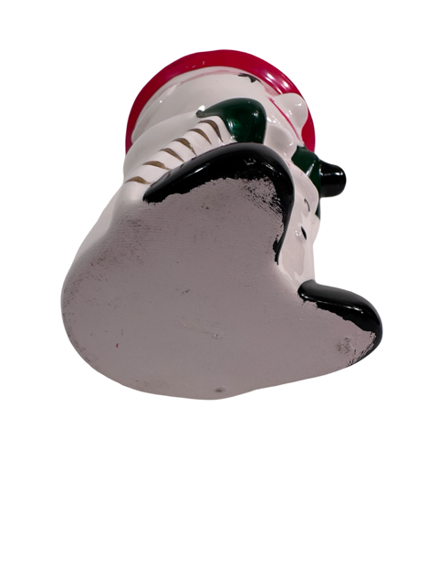 Vintage Starry Eye Snowman Planter