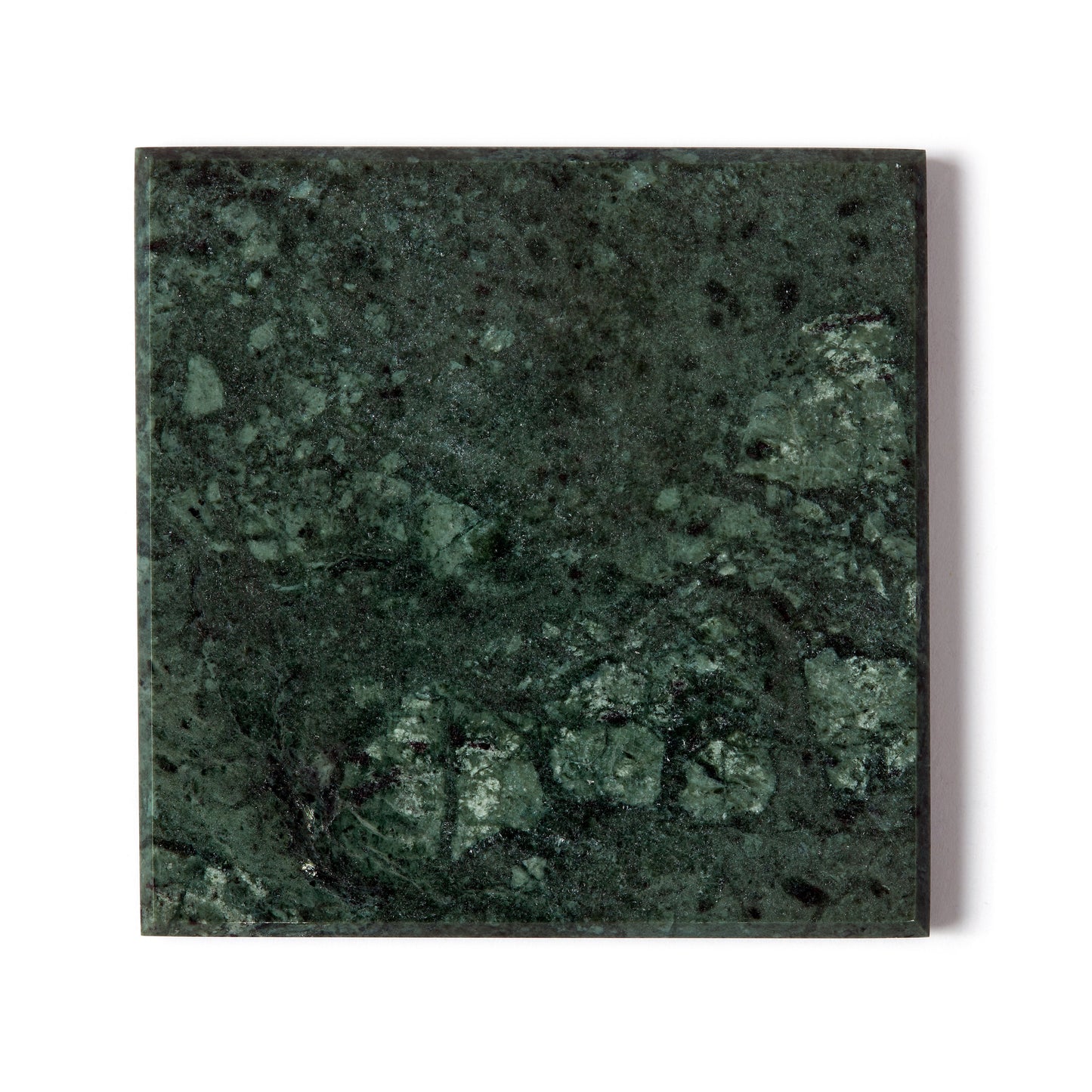 12pc Round Marble Placemats & Square Coasters Set - 30cm - Green