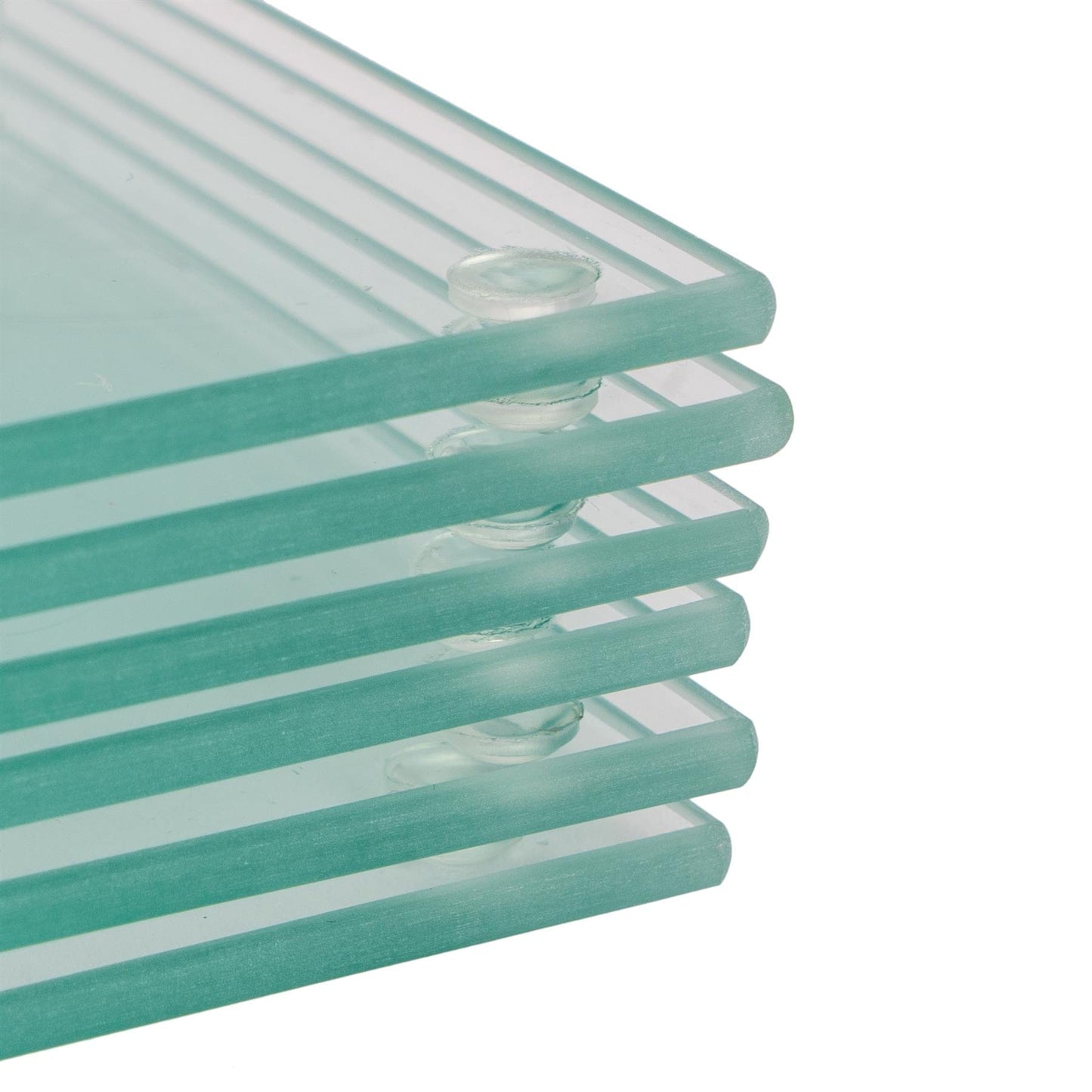 12pc 40cm x 30cm Glass Placemats & Coasters Set