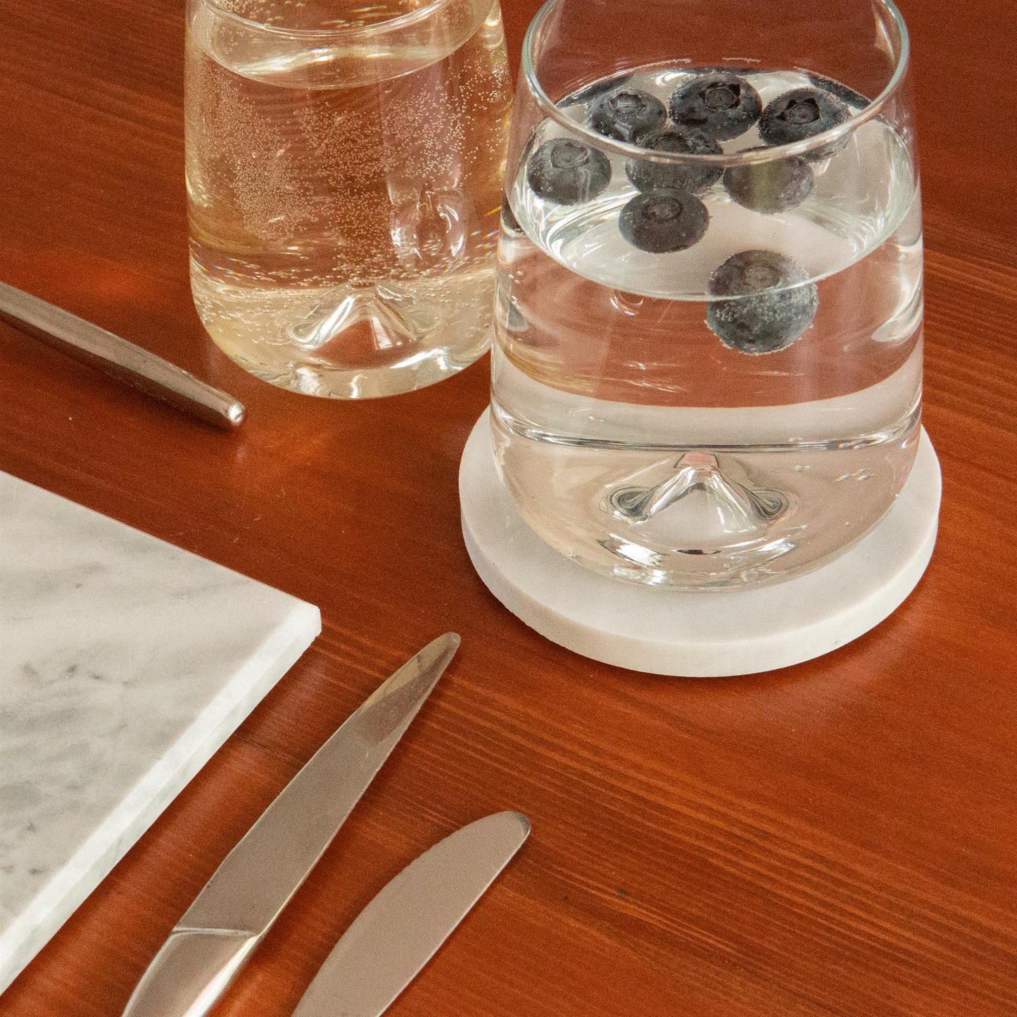12pc Marble Placemats & Round Coasters Set