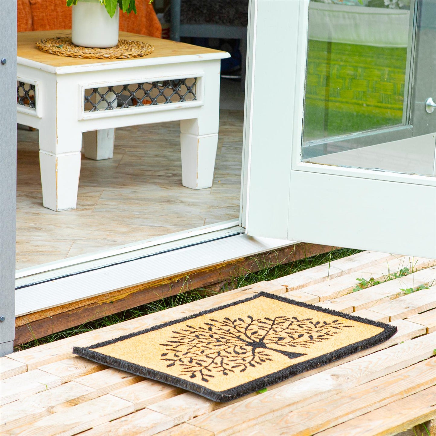60cm x 40cm Tree of Life Coir Door Mat