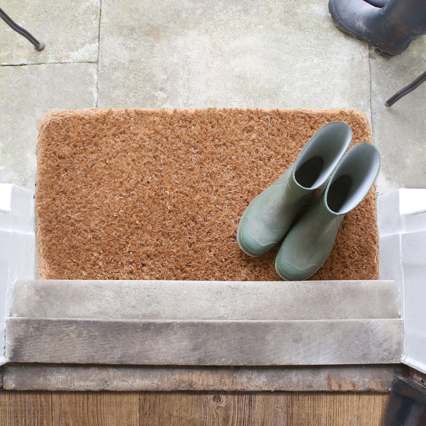 Premium Handmade Coir Door Mats - Pack of Two