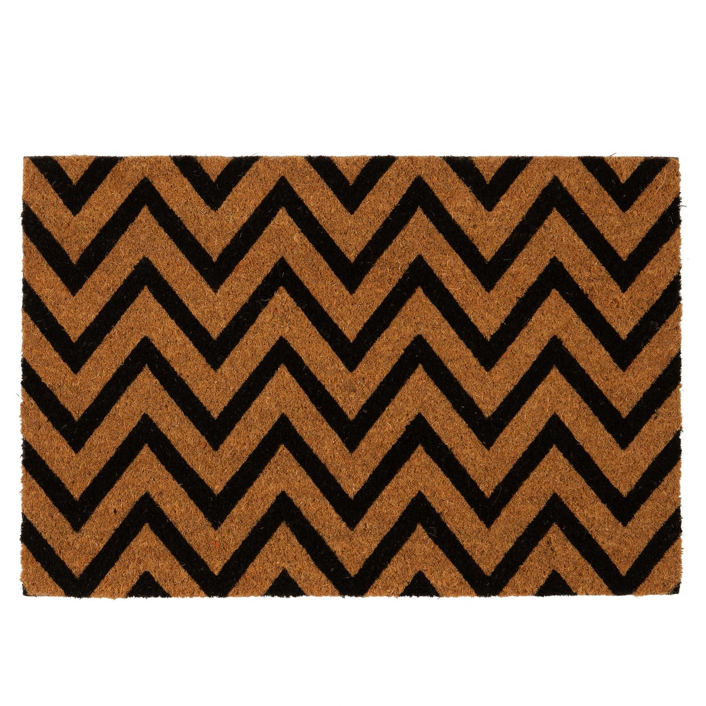 60cm x 40cm Zig Zag Coir Door Mat