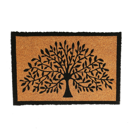 60cm x 40cm Tree of Life Coir Door Mat