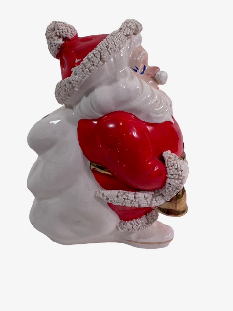 Napco Vintage Santa Spaghetti Trimmed Bank