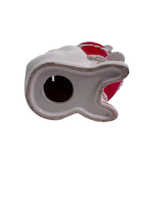 Napco Vintage Santa Spaghetti Trimmed Bank