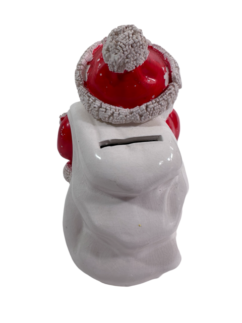 Napco Vintage Santa Spaghetti Trimmed Bank