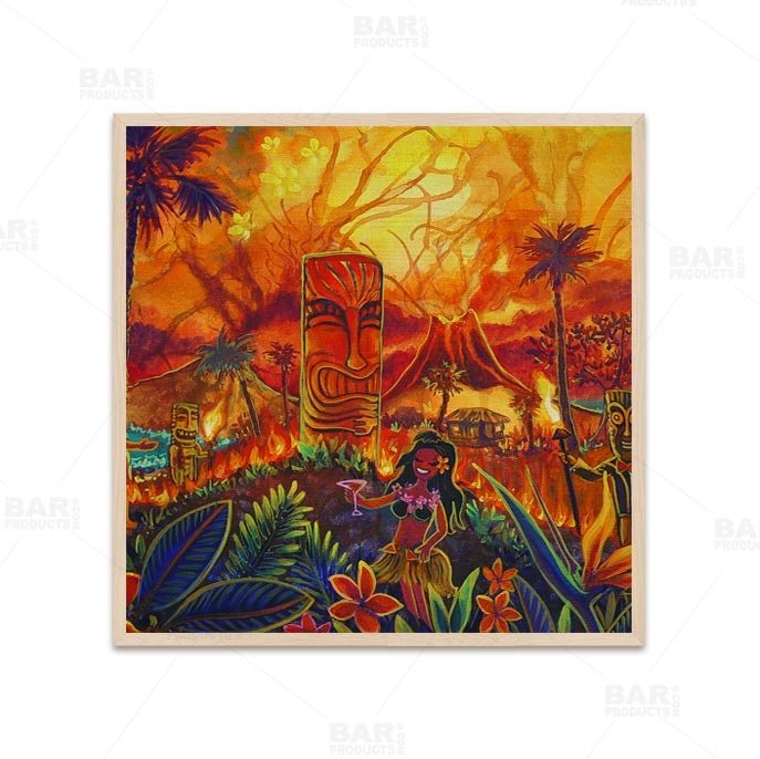Lucky Tiki Square Wooden Table Top - Two Sizes Available